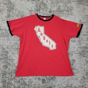 California Angels Shirt Men's XL Red Shohei Ohtani #17 Ringer Baseball MLB